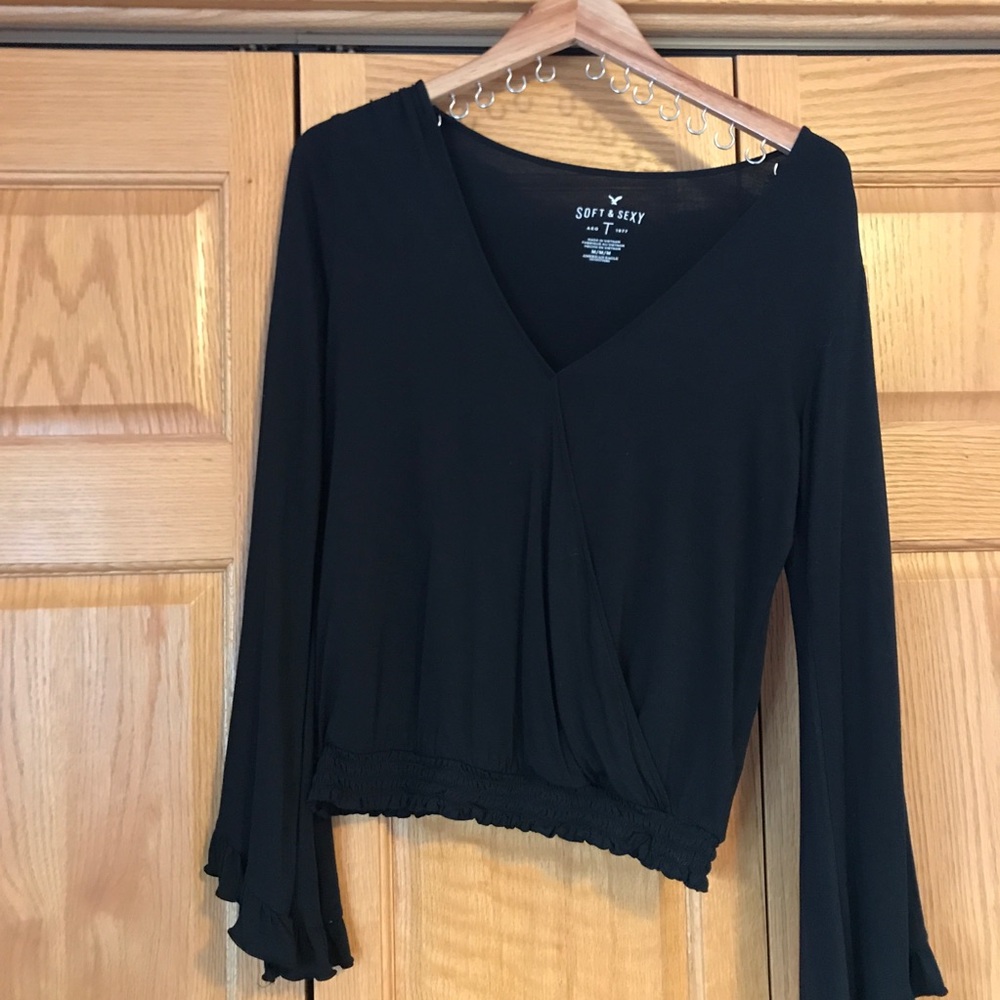 American Eagle black soft & sexy top